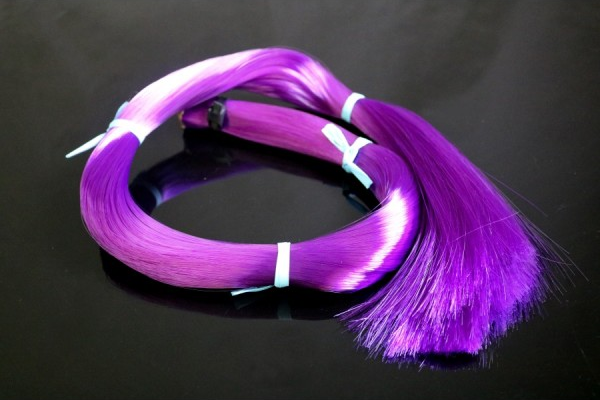 Coruss synthetic vegan bow hair purple