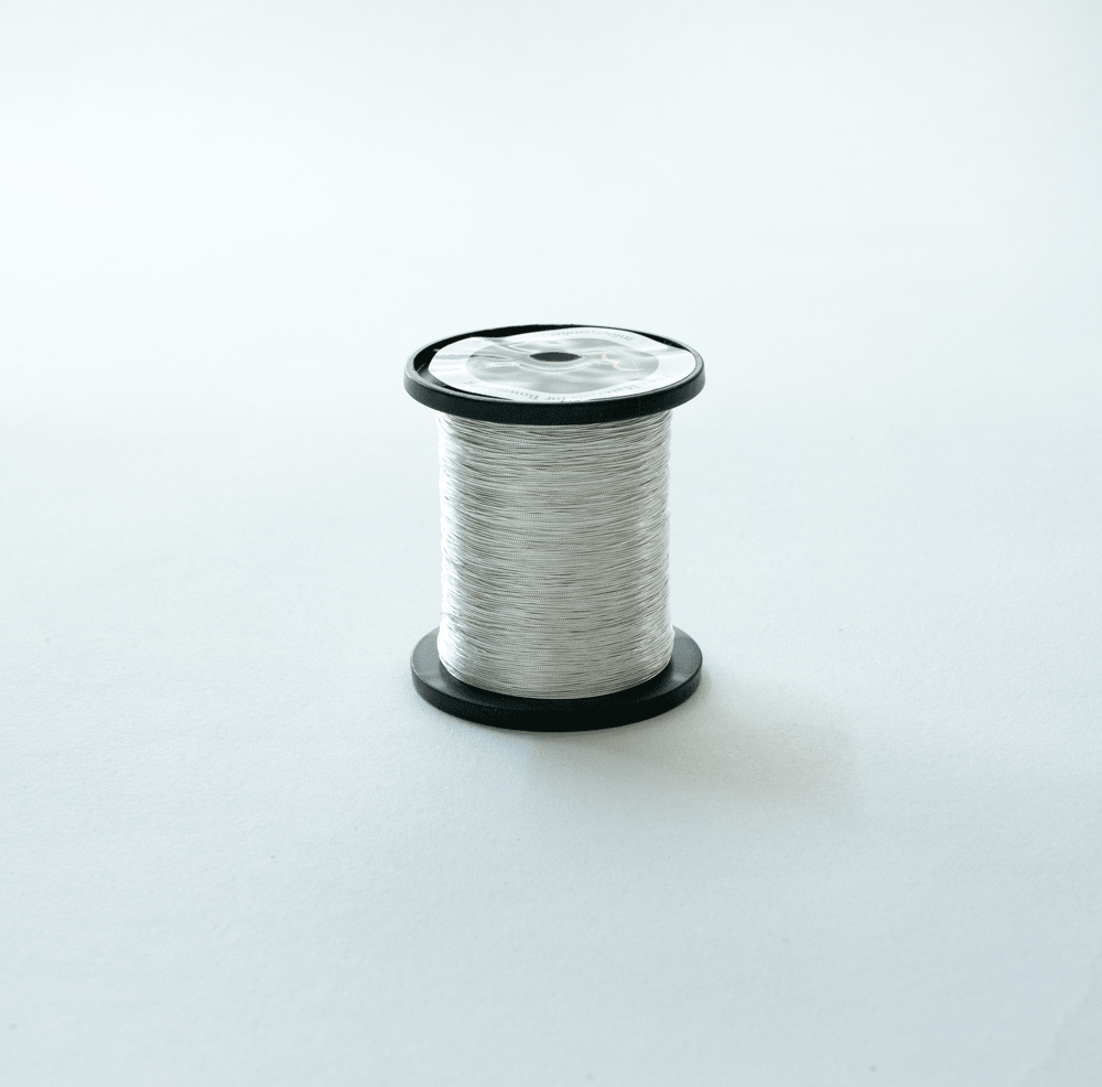 Silver Tinsel Thread, double woven, 0,25mm