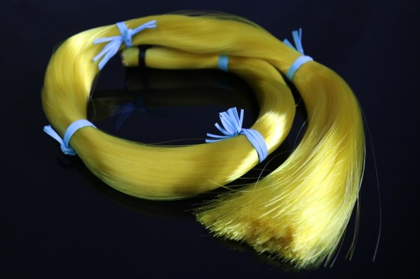 Coruss synthetic vegan bow hair yellow