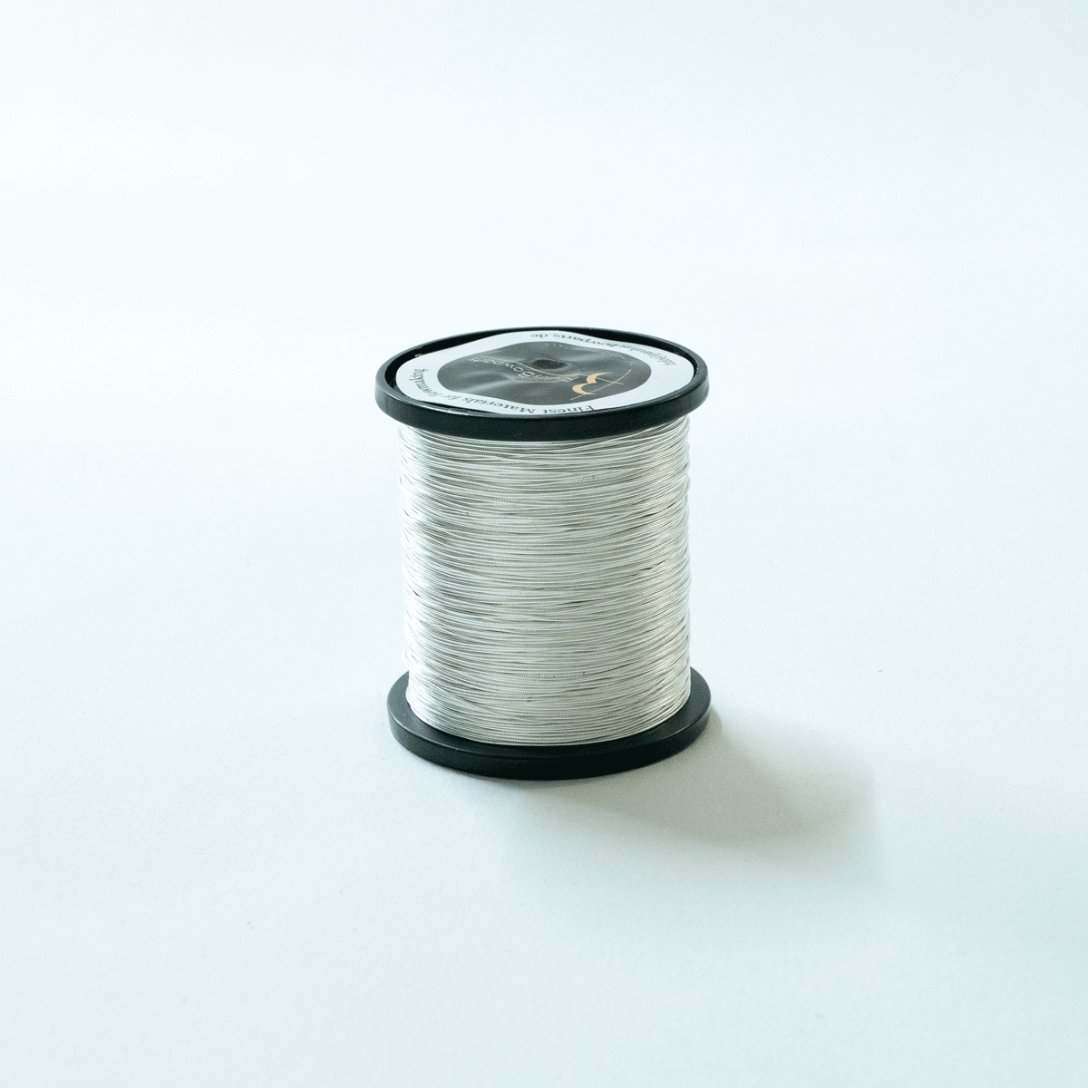 Silver Tinsel Thread, double woven, 0,38mm