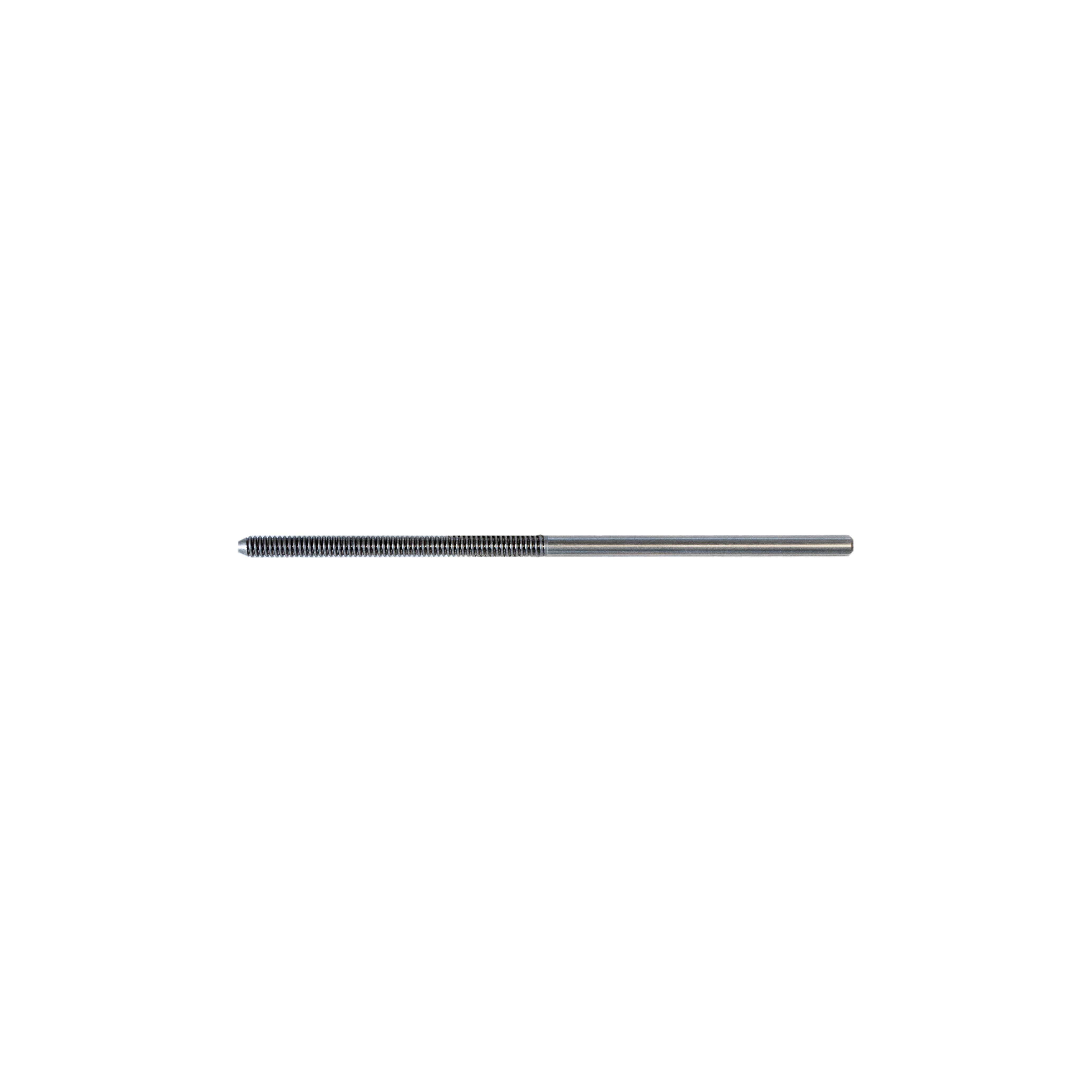 Inch thread 3 mm, Baroque screw, Stainless steel